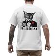The Cat Father Cool Cat Dad Cat Lovers Men's Back Print T-Shirt