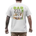Dad Of The Birthday Boy Wild Zoo Theme Safari Party Men's Back Print T-Shirt