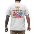 Dad Of The Birthday Girl Candyland Colorful Lollipop Party Men's Back Print T-Shirt