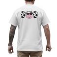 Dad Of The Birthday Girl Cow Daddy Papa Bday Matching Men's Back Print T-Shirt