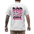 Dad Of The Birthday Girl Pink Family Birthday Girls Party Men's Back Print T-Shirt