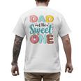 Dad Of The Sweet One 1st Birthday Girl Donut Party Men's Back Print T-Shirt