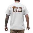 Dad Western Family Matching Birthday Cowboy Cowgirl Men's Back Print T-Shirt