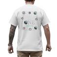Daddy Houston We Have One Year Old Space Theme 1st Birthday Men's Back Print T-Shirt