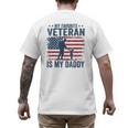 Father Veterans Day My Favorite Veteran Is My Daddy For Kids Men's Back Print T-Shirt