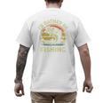 Fishing I'd Rather Be Fishing Bass Fish Dad Jokes Men's Back Print T-Shirt