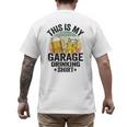 Garage Drinker Dad Vintage Beer This Is My Garage Drinking Men's Back Print T-Shirt