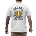 Garage Drinker Team Member Day Drinking Dad Beer Garage Men's Back Print T-Shirt