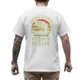 Here-Fishy Fishing Boy Large Mouth Bass Dad Men's Back Print T-Shirt