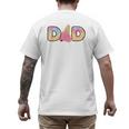 Ice Cream Dad 1st Birthday Matching Family Men's Back Print T-Shirt