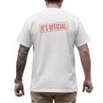 It's Official I'm The Favorite Daughter From Dad Mom Men's Back Print T-Shirt