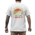 Lawn Mowing Dad Im Sexy And I Mow It Mower Garden Premium Tri-Blend Men's Back Print T-Shirt