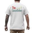 Lawn Mowing Lawnfather Dad Lawn Mower Gardening Men's Back Print T-Shirt