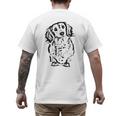 Long Hair Dachshund Lover Doxie Mom Dad Cute Wiener Dog Small Men's Back Print T-Shirt