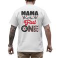 Mama Of The Fast One Car Racing Dad 1St Birthday Boy Men's Back Print T-Shirt