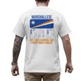 Marshallese Dad Marshall Islands Flag For Father's Day Men's Back Print T-Shirt