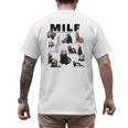 MILF Man I Love Ferrets Ferret Mom Dad Ferret Owner Men's Back Print T-Shirt