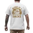 Mind If I Smoke BBQ Barbeque Grilling Chef Dad Men's Back Print T-Shirt