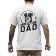 Mini Aussie Dad Dog Owner For Men Dad Christmas Men's Back Print T-Shirt