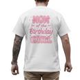 Mom And Dad Of The Birthday Girl Coquette Family Matching Men's Back Print T-Shirt
