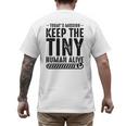New Dad Est Keep Tiny Human Alive First Time Father's Day Men's Back Print T-Shirt