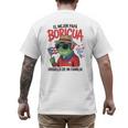 Puerto Rican Dad Idea For Men & Papá Boricua Coqui Frog Men's Back Print T-Shirt