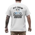 Race Car Racing Family Dada Pit Crew Birthday Party Men's Back Print T-Shirt Race Car Racing Family Dada Pit Crew Birthday Party Men's Back Print T-Shirt