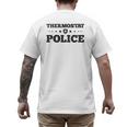 Thermostat Police Fun Dad Fathers Day Men's Back Print T-Shirt