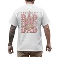 Rodeo Dad Pink Boots Coquette Cow-Girl Birthday Party Men's Back Print T-Shirt