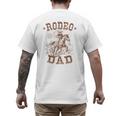 Rodeo Dad Western Cowboy Daddy Family Matching Father's Day Men's Back Print T-Shirt