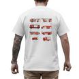 Toddler Boy Types Of FireTruck Firefighter Baby Dad Fireman Men's Back Print T-Shirt