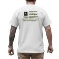 Vintage Proud Army Dad Camo American Flag Veteran Men's Back Print T-Shirt