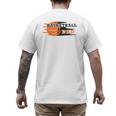 Vintage Proud Basketball Dad Fathers Day Basketball Player Men's Back Print T-Shirt