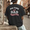 2nd Second Time Dad It's a Girl Gender Reveal Dad Of 2 Kids Men's Back Print T-Shirt