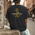 Aircraft Carrier USS America CVA-66 Veterans Day Dad Son Boy Men's Back Print T-Shirt