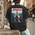 American Bulldog Jowls Burger Bully Dog Mom Dog Dad Men's Back Print T-Shirt