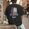 American Flag Go Kart Racing Race Dad Flag Men's Back Print T-Shirt