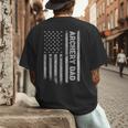 Archery Dad America US Flag Patriot Vintage Archer Men's Back Print T-Shirt