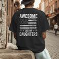 Awesome Like My Daughters Men Fathers Day Dad Men's Back Print T-Shirt