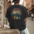 Awesome Since January 1966 60 Year Old 60th Birthday Men Dad Men's Back Print T-Shirt Awesome Since January 1966 60 Year Old 60th Birthday Men Dad Men's Back Print T-Shirt