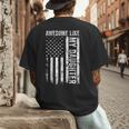 ON Back Awesome Like My Daughter Men Fathers Day Dad Men's Back Print T-Shirt ON Back Awesome Like My Daughter Men Fathers Day Dad Men's Back Print T-Shirt