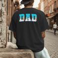 Baseball Dad Ice Cream Drip Happy Fathers Day Men's Back Print T-Shirt