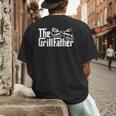 Bbq Dad Retro Grill Father Father's Day Men's Back Print T-Shirt