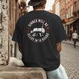 BBQ Dad Smoking Meat Smoker Barbecue Dad Apparel Men's Back Print T-Shirt