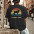 Berner Dad For Men Bernese Mountain Dog Vintage Dad Men's Back Print T-Shirt