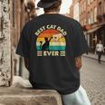 Best Cat Dad Ever Cat Lover Kitten Owner Kitty Men's Back Print T-Shirt