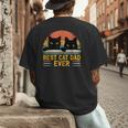 Best Cat Dad Ever Retro Style Cats Lover Men's Back Print T-Shirt Best Cat Dad Ever Retro Style Cats Lover Men's Back Print T-Shirt