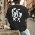 Best Cat Dad Fathers Day Men Kitty Daddy Papa Christmas Meow Men's Back Print T-Shirt Best Cat Dad Fathers Day Men Kitty Daddy Papa Christmas Meow Men's Back Print T-Shirt