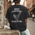Best Cluckin' Dad Ever Father's Day Chicken Farm Shirt Men's Back Print T-Shirt