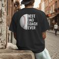 Best Dad Coach Ever Baseball For Sport Lovers Men's Back Print T-Shirt Best Dad Coach Ever Baseball For Sport Lovers Men's Back Print T-Shirt